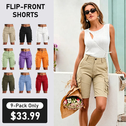 New Hot 2026🔥Stretch cargo shorts with flap pockets design