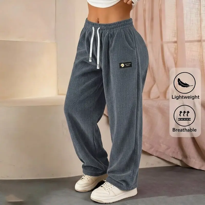 ✨Women's Solid Straight Leg Corduroy Bottoms💘
