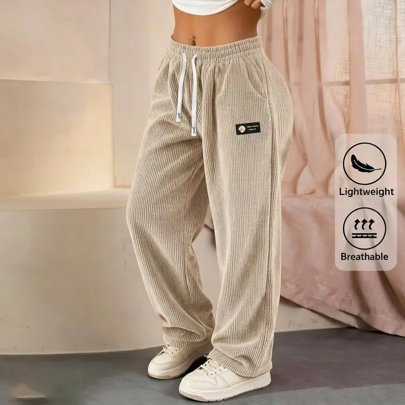 ✨Women's Solid Straight Leg Corduroy Bottoms💘