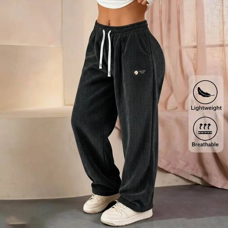 ✨Women's Solid Straight Leg Corduroy Bottoms💘
